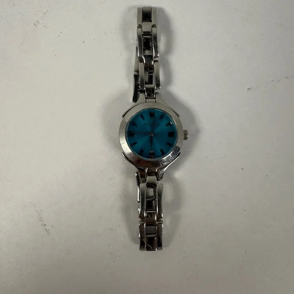 Invicta Watch Womens 25mm Silver Teal Angel 5043 Stainless Steel Repair Parts